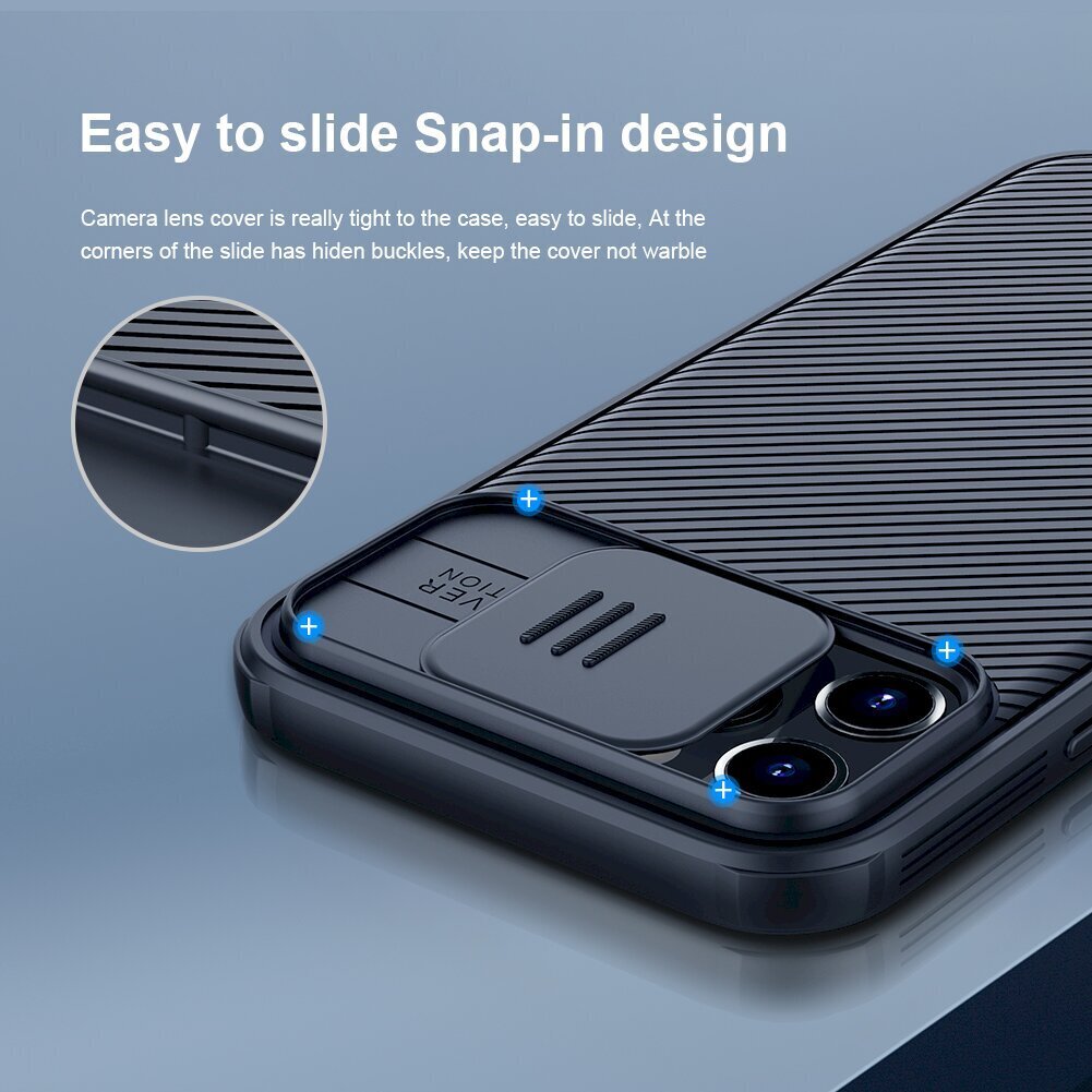 Nillkin CamShield Pro Magnetic Hard Case priekš iPhone 12 Pro Max 6.7 Black цена и информация | Telefonu vāciņi, maciņi | 220.lv