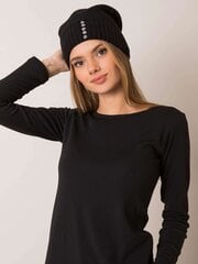 Cepure melnā krāsā RUE PARIS cena un informācija | Sieviešu cepures | 220.lv