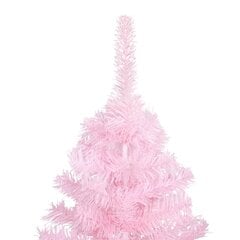 vidaXL mākslīgā Ziemassvētku egle ar statīvu, rozā, 180 cm, PVC цена и информация | Искусственные елки | 220.lv