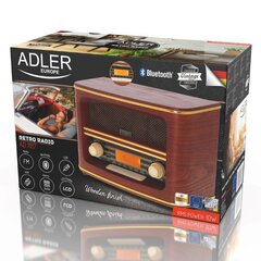 Adler Retro Radio AD 1187	 Display LCD,  цена и информация | Радиоприемники и будильники | 220.lv