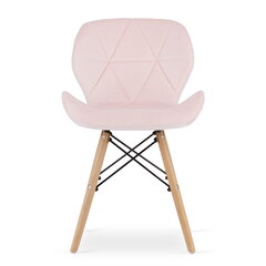 4-ru krēslu komplekts Lago-Elvy17, rozā cena un informācija | Virtuves un ēdamistabas krēsli | 220.lv