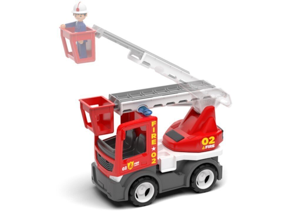 Ugunsdzēsēju mašīnu komplekts MultiGo Fire set 5 in 1 cena un informācija | Rotaļlietas zēniem | 220.lv