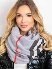 серый шарф с бахромой цена и информация | Женские шарфы, платки | 220.lv