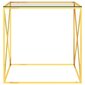 Kafijas galdiņš, 55x55x55 cm, zelta krāsā цена и информация | Žurnālgaldiņi | 220.lv