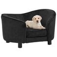 Dīvāns suņiem, 69x49x40 cm, melns