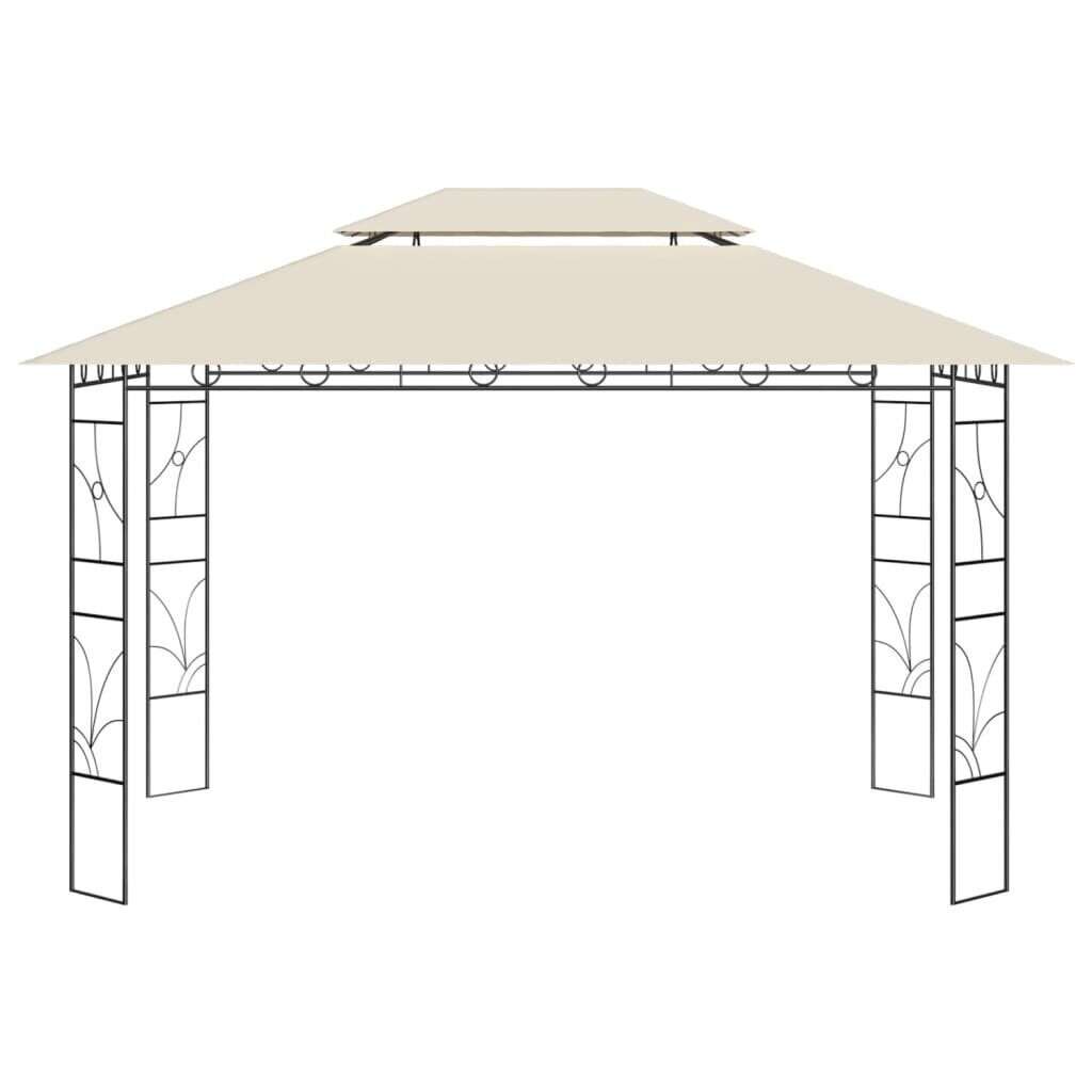 Dārza nojume, 4x3x2,7 m, brūna цена и информация | Dārza nojumes un lapenes | 220.lv