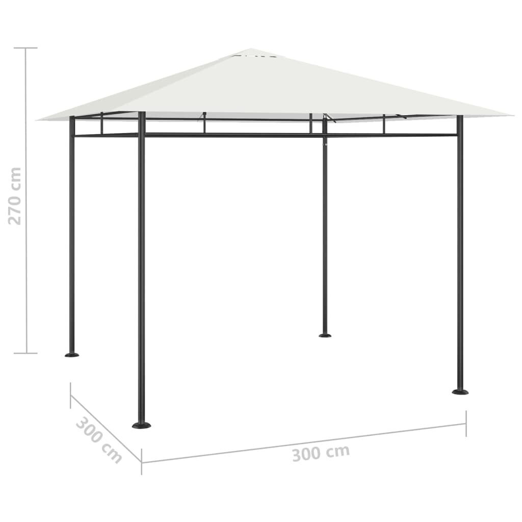 Dārza nojume, 3x3x2,7 m, brūna cena un informācija | Dārza nojumes un lapenes | 220.lv