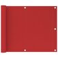 Balkona starpsiena, 75x300 cm, sarkana cena un informācija | Saulessargi, markīzes un statīvi | 220.lv
