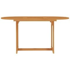 Dārza galds, 150x90x75 cm, brūns цена и информация | Столы для сада | 220.lv