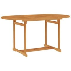 Dārza galds, 150x90x75 cm, brūns цена и информация | Столы для сада | 220.lv