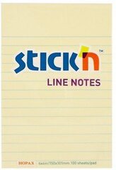 Līmlapiņas STICK´N Line Notes, 150x101 mm, 100 lapiņas cena un informācija | Burtnīcas un papīra preces | 220.lv