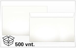 Aploksnes C5, 162x229 mm, ar noplēšamu sloksni, 1000 gab. cena un informācija | Burtnīcas un papīra preces | 220.lv