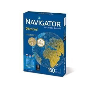 Papīrs NAVIGATOR Office Card, 160 g/m2, A4, 250 lapas cena un informācija | Burtnīcas un papīra preces | 220.lv