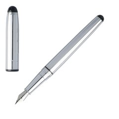 Pildspalva ar spalvu CERRUTI Leap Chrome, sudraba krāsas hromēts korpuss cena un informācija | Rakstāmpiederumi | 220.lv