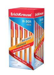 Lodīšu pildspalva ERICH KRAUSE R-301 Orange, 0.7 mm, sarkana cena un informācija | Rakstāmpiederumi | 220.lv