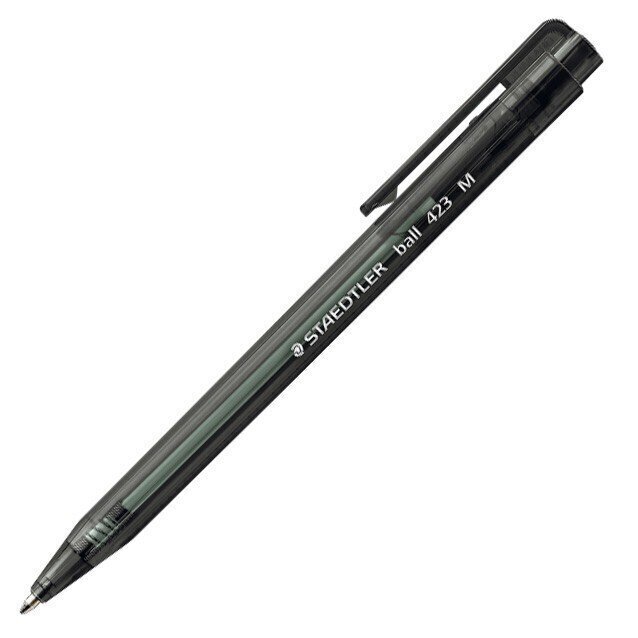 Automātiska lodīšu pildspalva STAEDTLER 423 M, 0.45 mm, melna цена и информация | Rakstāmpiederumi | 220.lv