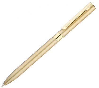 Grozāma gēla pildspalva GELLE, zelta krāsas korpuss, zila cena un informācija | Rakstāmpiederumi | 220.lv