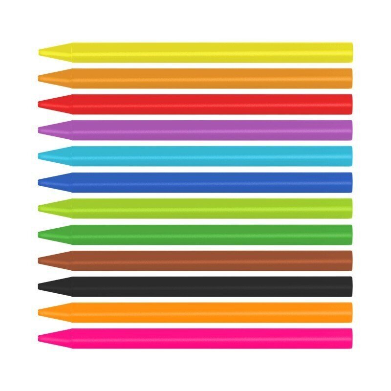 Plastmasas krāsainie krītiņi MILAN, 12 krāsas цена и информация | Modelēšanas un zīmēšanas piederumi | 220.lv
