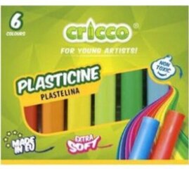 Plastilīns CRICCO, 6 krāsas цена и информация | Принадлежности для рисования, лепки | 220.lv