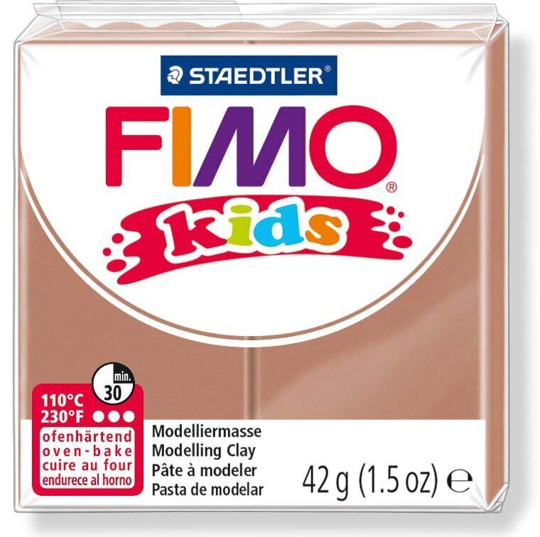 Polimērmāls bērniem FIMO, gaiši brūna krāsa, 42 g cena un informācija | Modelēšanas un zīmēšanas piederumi | 220.lv