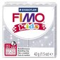 Polimērmāls bērniem FIMO, spīdīga pelēka krāsa, 42 g cena un informācija | Modelēšanas un zīmēšanas piederumi | 220.lv