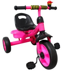 Трехколесный велосипед с педалями и корзиной, розовый цена и информация | Трехколесные велосипеды | 220.lv
