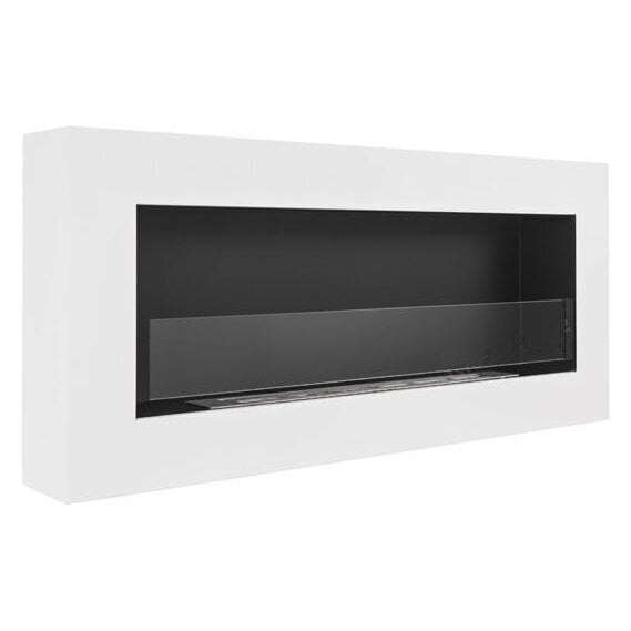 Sienas biokamīns Bioheat BOX 900x400 White Glass cena un informācija | Kamīni | 220.lv