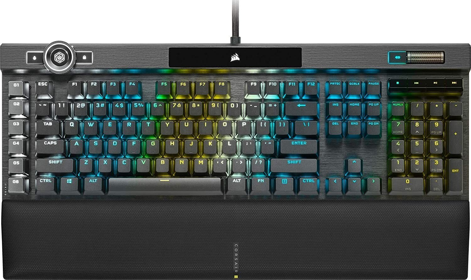 Spēļu klaviatūra ar vadu Corsair K100 RGB Mechanical, ENG cena un informācija | Klaviatūras | 220.lv