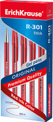 Ручка гелевая R-301 Original ErichKrause, толщина 0,5мм, кончик красный. цена и информация | Письменные принадлежности | 220.lv