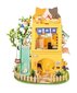 Koka saliekamās miniatūras kaķu māja Robotime 3D, 14 gadi+ cena un informācija | Konstruktori | 220.lv