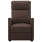 Masāžas krēsls, atgāžams, brūna mākslīgā āda cena un informācija | Atpūtas krēsli | 220.lv