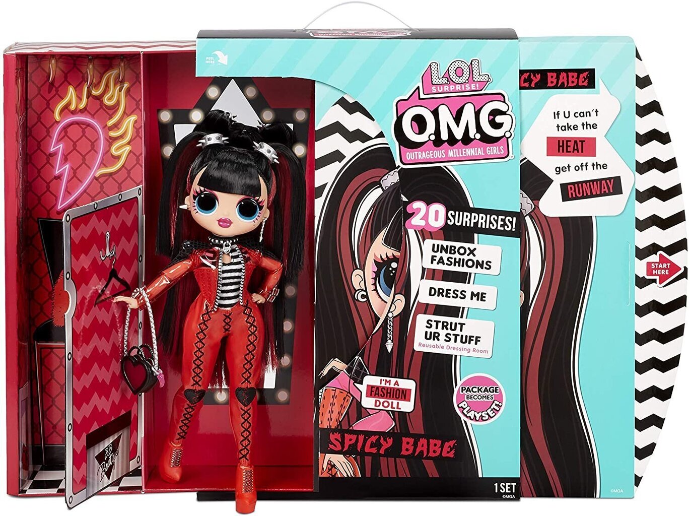 Модная кукла L.O.L. Surprise! OMG Spicy Babe Fashion Doll цена | 220.lv