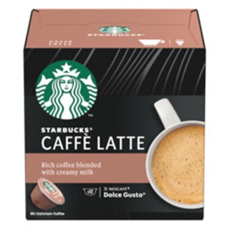 Starbucks Dolce Gusto Caffe Latte, 12 kapsulas, 121,2g цена и информация | Kafija, kakao | 220.lv