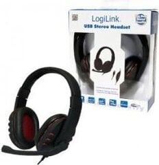 Проводные (USB) игровые наушники LogiLink HS0033 цена и информация | Наушники | 220.lv