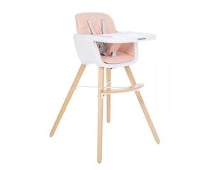 Barošanas krēsls Kikkaboo Woody, Pink цена и информация | Стульчики для кормления | 220.lv