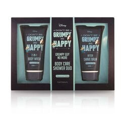 Komplekts vīriešiem MAD BEAUTY DISNEY DON'T BE GRUMPY BE HAPPY - dāvanu komplekts 2 gab., 2 x 200 ml цена и информация | Масла, гели для душа | 220.lv