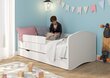Bērnu gulta Alex, 70x140 cm, balta cena un informācija | Bērnu gultas | 220.lv