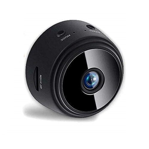 Mini videonovērošanas kamera WIFI HD, melna цена и информация | Novērošanas kameras | 220.lv