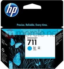 Картридж HP 711 ink Cyan DJ T120 520, 29 мл, голубой цена и информация | Картриджи для струйных принтеров | 220.lv