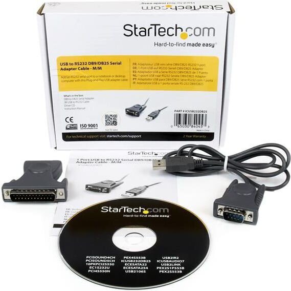 STARTECH ICUSB232DB25 USB to RS232 DB9 цена и информация | Kabeļi un vadi | 220.lv