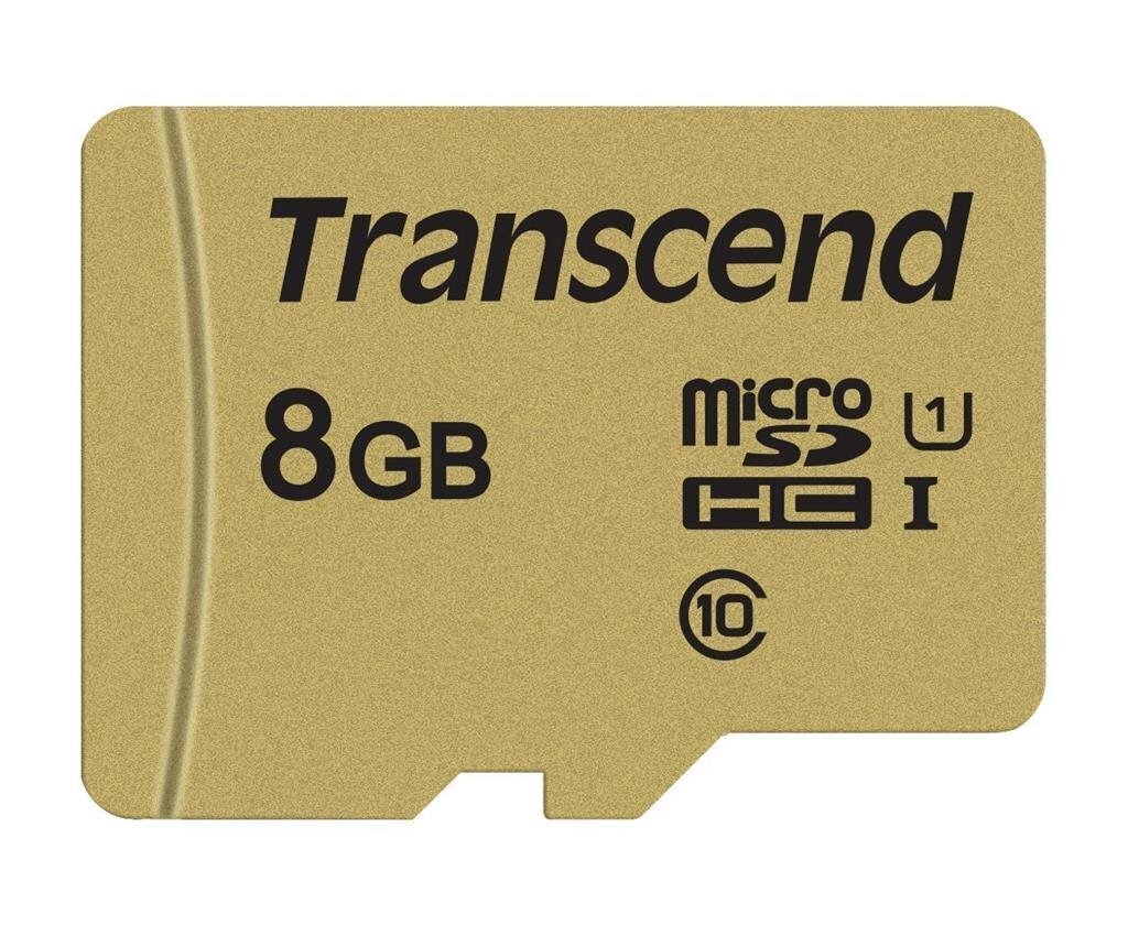 TRANSCEND GOLD 500S MICROSD W/ADP (V30) R95/W60 8GB cena un informācija | Atmiņas kartes mobilajiem telefoniem | 220.lv