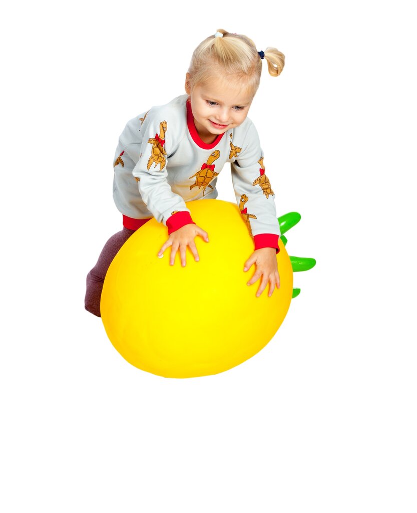Lēkāšanas bumba "Jumpy" Ķirbis, dzeltens GT69381 cena un informācija | Rotaļlietas zīdaiņiem | 220.lv