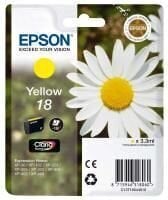 Epson 18 Ink Cartridge, Yellow cena un informācija | Tintes kārtridži | 220.lv