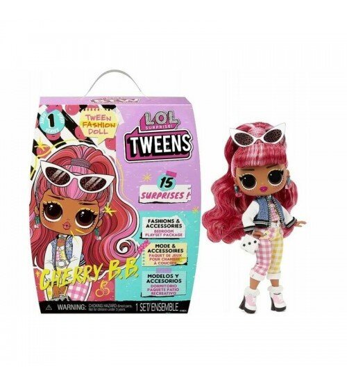 Lelle L.O.L. Surprise! Tweens Fashion Doll Cherry B.B. ar 15 pārsteigumiem cena un informācija | Rotaļlietas meitenēm | 220.lv