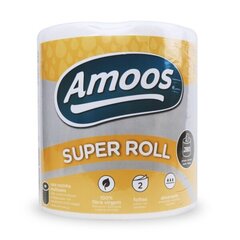 Кухонные бумажные полотенца  AMOOS Super Roll 2-слоя 280 л., 70 м цена и информация | Туалетная бумага, бумажные полотенца | 220.lv