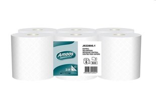 Бумажные полотенца ESTRELA AMOOS, Centerfeed, 1-сл. 833 лист.,275м цена и информация | Туалетная бумага, бумажные полотенца | 220.lv