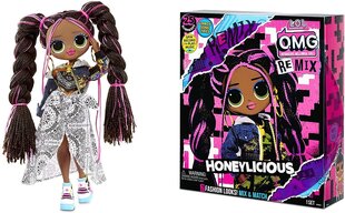 Lelle L.O.L. Surprise! O.M.G. Remix Honeylicious Fashion Doll - 25 muzikāli pārsteigumi cena un informācija | Rotaļlietas meitenēm | 220.lv