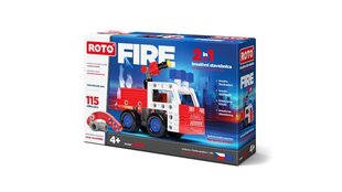 Konstruktors ROTO FIRE 2in1, ugunsdzēsēju mašīna, 115 daļas cena un informācija | Konstruktori | 220.lv