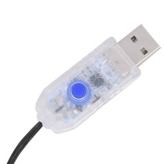 Gaismas virtene ar 400 LED, 40 m, 8 gaismas efekti, IP44, silti balta цена и информация | Праздничные декорации | 220.lv