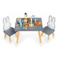 Bērnu galda un krēslu komplekts Ecotoys, pelēks cena un informācija | Bērnu krēsliņi un bērnu galdiņi | 220.lv